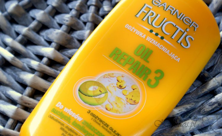 Garnier Fructis, Oil Repair 3, Odżywka wzmacniająca do włosów suchych i zniszczonych Garnier Fructis, Oil Repair 3, Odżywka wzmacniająca do włosów suchych i zniszczonych