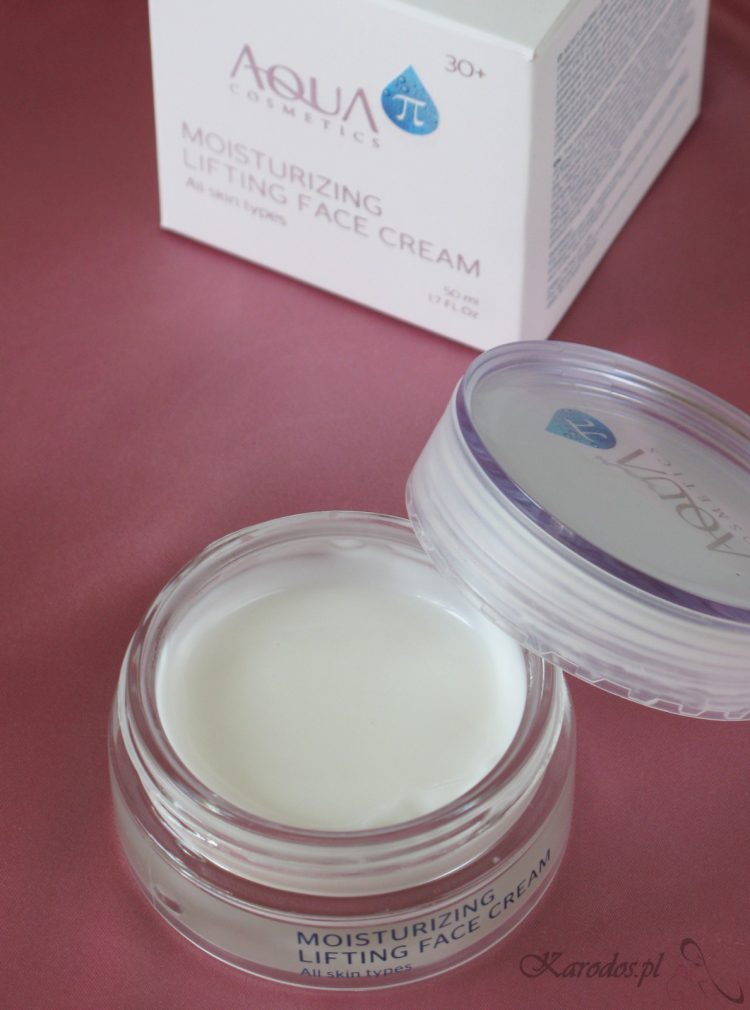 Aqua π Cosmetics, Moisturizing Lifting Face Cream, Intensywnie nawilżający krem na pierwsze zmarszczki Aqua π Cosmetics, Moisturizing Lifting Face Cream, Intensywnie nawilżający krem na pierwsze zmarszczki