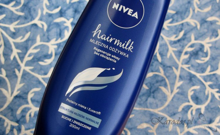 Nivea Hairmilk, Mleczna odżywka do włosów normalnych Nivea Hairmilk, Mleczna odżywka do włosów normalnych
