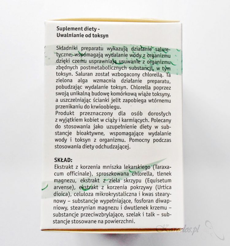 Vitana, Saluran z algami – suplement diety wspomagający oczyszczanie organizmu z toksyn Vitana, Saluran z algami – suplement diety wspomagający oczyszczanie organizmu z toksyn