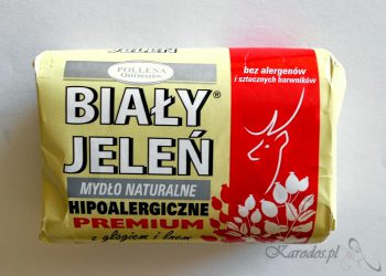Pollena Ostrzeszów, Biały Jeleń Premium z głogiem i lnem - naturalne mydło hypoalergiczne