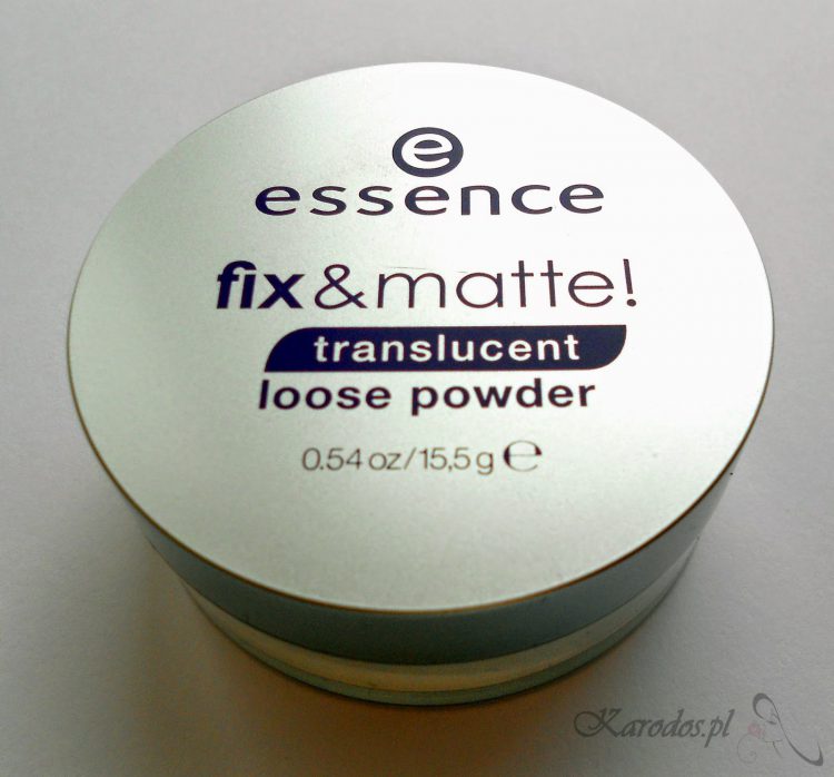 Essence, Fix & Matte Translucent Loose Powder - Transparentny sypki puder utrwalający
