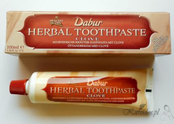 Dabur, Herbal Clove Toothpaste, Ayurvedyjska ziołowa pasta do zębów z wyciągiem z goździka (bez fluoru)