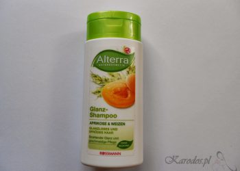 Rossmann, Alterra Glanz Shampoo Aprikose & Weizen - Szampon do włosów matowych i zniszczonych ‘Morela i pszenica’