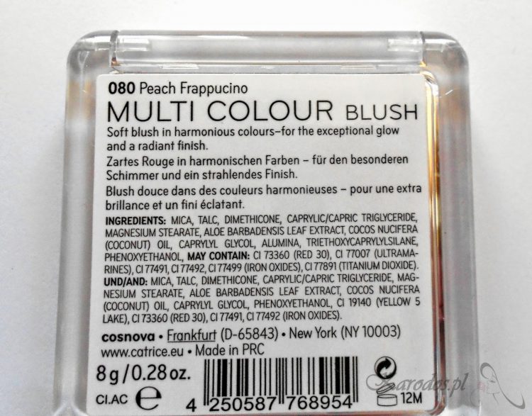 Catrice, Multi Colour Blush – Wielobarwny róż do policzków (080 Peach Frappucino)