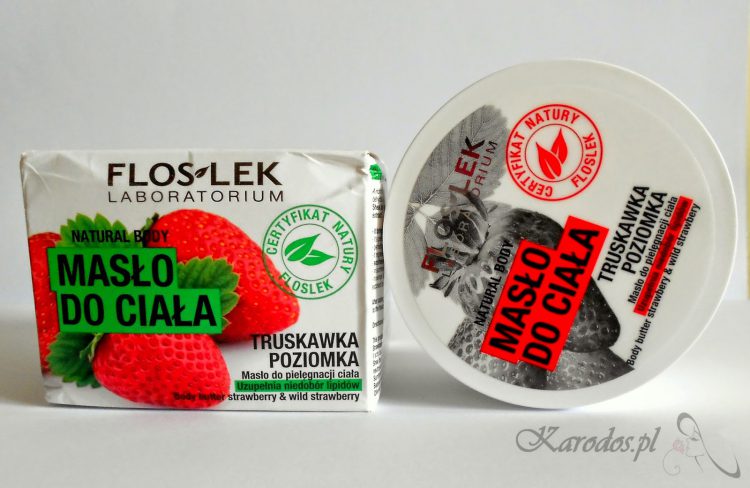 Flos Lek, Natural Body, Masło do ciała ’Truskawka&Poziomka’
