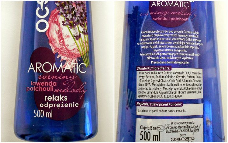 Oceania Aromatic, Żel pod prysznic ‘lawenda i patchouli’ - aromaterapia w wydaniu Biedronki