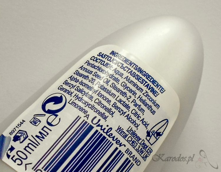 Rexona, Invisible Pure – Dezodorant antyperspiracyjny w kulce