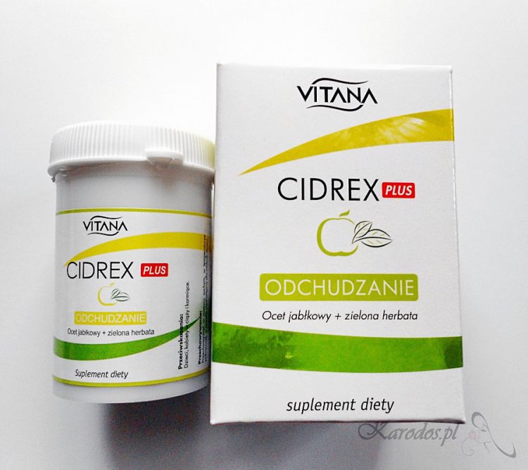 Cidrex Plus, Ocet jabłkowy + zielona herbata – suplement diety na odchudzanie